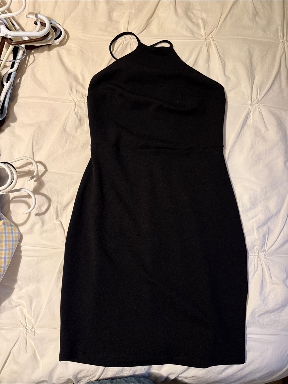 Express Black Halter Mini Dress